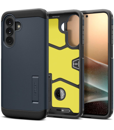 Pilkas (Metal Slate) dėklas Samsung Galaxy A57 5G telefonui "Spigen Tough Armor"