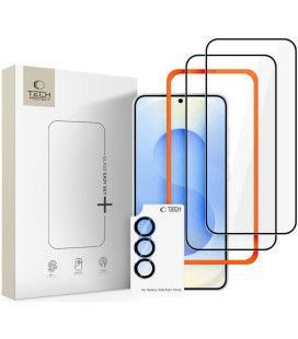 Apsauginis grūdintas stiklas + kameros apsauga Samsung Galaxy S26 telefonui "Tech-Protect Easy Set+ 3-Pack"