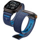 Mėlyna apyrankė Apple Watch 8 / 9 / 10 / 11 / 12 / SE / Ultra (44 / 45 / 46 / 49 mm) laikrodžiui "Spigen Athlex Air 2"