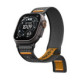 Juoda / oranžinė apyrankė Apple Watch 8 / 9 / 10 / 11 / 12 / SE / Ultra (44 / 45 / 46 / 49 mm) laikrodžiui "Spigen Athlex Air 2"