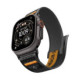 Juoda / oranžinė apyrankė Apple Watch 8 / 9 / 10 / 11 / 12 / SE / Ultra (44 / 45 / 46 / 49 mm) laikrodžiui "Spigen Athlex Air 2"