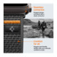 Juoda / oranžinė apyrankė Apple Watch 8 / 9 / 10 / 11 / 12 / SE / Ultra (44 / 45 / 46 / 49 mm) laikrodžiui "Spigen Athlex Air 2"