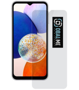Apsauginis grūdintas stiklas Samsung Galaxy A14 4G / 5G telefonui "OBAL:ME 2.5D Glass"
