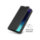Juodas atverčiamas dėklas Samsung Galaxy A17 / A18 / 4G / 5G telefonui "OBAL:ME SmoothTouch Case"