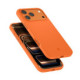Oranžinis silikoninis dėklas Apple iPhone 17 Pro / 18 Pro telefonui "Spigen Silicone Fit MAG Magsafe"