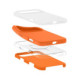 Oranžinis silikoninis dėklas Apple iPhone 17 Pro / 18 Pro telefonui "Spigen Silicone Fit MAG Magsafe"