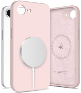 Rožinis dėklas Apple iPhone 16E / 17E telefonui "Tech-Protect Silicone Magsafe"