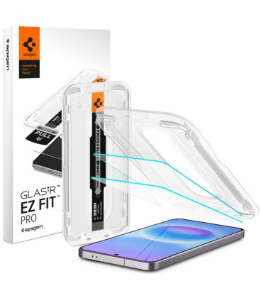 Apsauginis grūdintas stiklas Samsung Galaxy A57 5G telefonui "Spigen Glas.TR EZ Fit Pro 2-Pack"