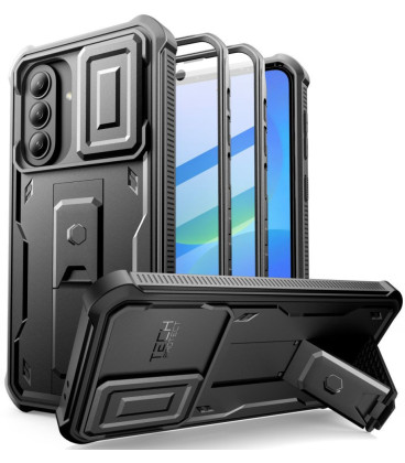 Juodas dėklas Samsung Galaxy A36 5G / A37 5G telefonui "Tech-Protect Kevlar Cam+ 2-Set"