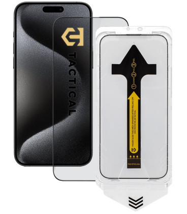 Apsauginis grūdintas stiklas Apple iPhone 15 Pro Max telefonui "Tactical Impact Barrier For Rookies"