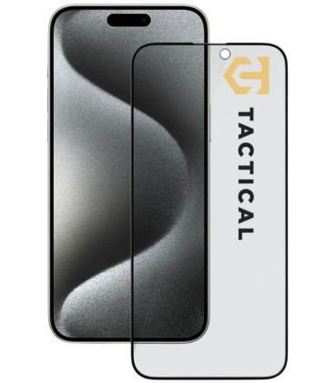 (Privacy) Apsauginis grūdintas stiklas Apple iPhone 15 Pro Max telefonui "Tactical Glass Shield Stealth 5D"