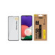Juodas apsauginis grūdintas stiklas Samsung Galaxy A22 5G telefonui "Tactical Glass Shield 5D"