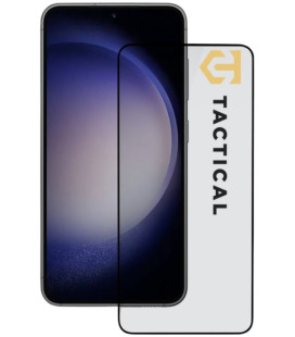 Juodas apsauginis grūdintas stiklas Samsung Galaxy S23 telefonui "Tactical Glass Shield 5D"