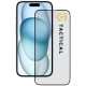 Juodas apsauginis grūdintas stiklas Apple iPhone 15 / 16 telefonui "Tactical Glass Shield 5D"