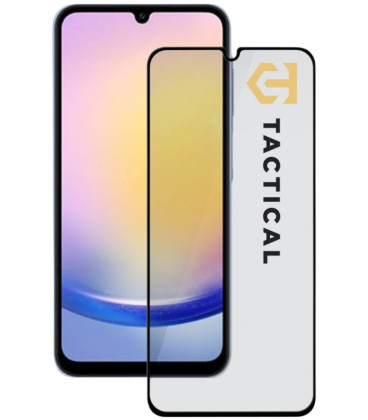 Juodas apsauginis grūdintas stiklas Samsung Galaxy A25 5G telefonui "Tactical Glass Shield 5D"