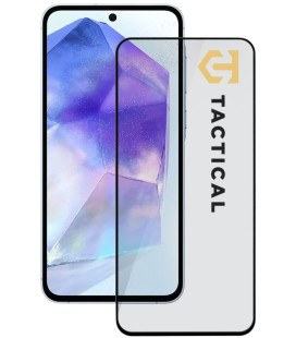 Juodas apsauginis grūdintas stiklas Samsung Galaxy A55 5G telefonui "Tactical Glass Shield 5D"