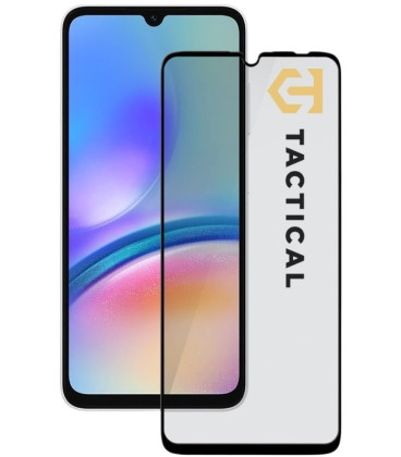 Juodas apsauginis grūdintas stiklas Samsung Galaxy A05 / A05s telefonui "Tactical Glass Shield 5D"