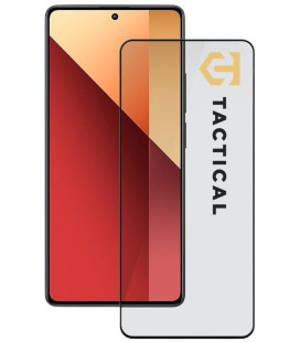 Juodas apsauginis grūdintas stiklas Xiaomi Redmi Note 13 Pro 4G / 5G / Poco X6 5G telefonui "Tactical Glass Shield 5D"