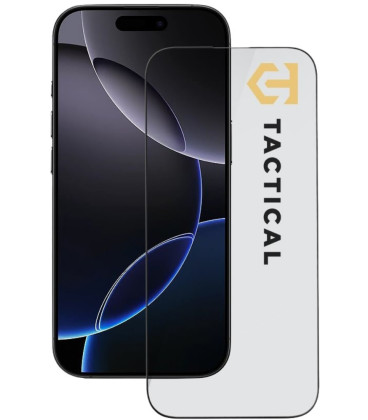 Juodas apsauginis grūdintas stiklas Apple iPhone 16 Pro / 17 telefonui "Tactical Glass Shield 5D"