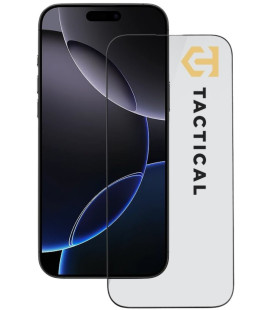 Juodas apsauginis grūdintas stiklas Apple iPhone 16 Pro Max telefonui "Tactical Glass Shield 5D"