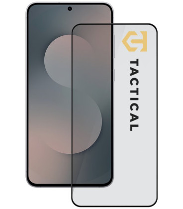 Juodas apsauginis grūdintas stiklas Samsung Galaxy S25 FE telefonui "Tactical Glass Shield 5D"