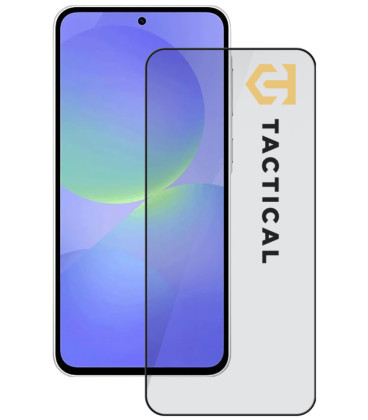 Juodas apsauginis grūdintas stiklas Samsung Galaxy A37 telefonui "Tactical Glass Shield 5D"