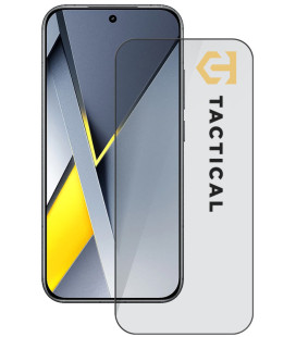 Juodas apsauginis grūdintas stiklas Poco F8 Pro telefonui "Tactical Glass Shield 5D"