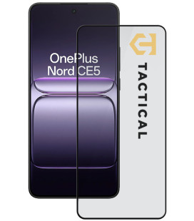 Juodas apsauginis grūdintas stiklas OnePlus Nord CE5 5G telefonui "Tactical Glass Shield 5D"