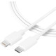 Baltas laidas USB-C - Lightning 27W / 2.4A 30cm "Tactical Smooth Thread"