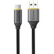 Juodas laidas USB-A - USB-C 15W / 3A 200cm "Tactical Fast Rope Aramid 2.0"