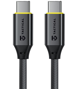 Juodas laidas USB-C - USB-C 100W / 5A 30cm "Tactical Fast Rope Aramid 2.0"
