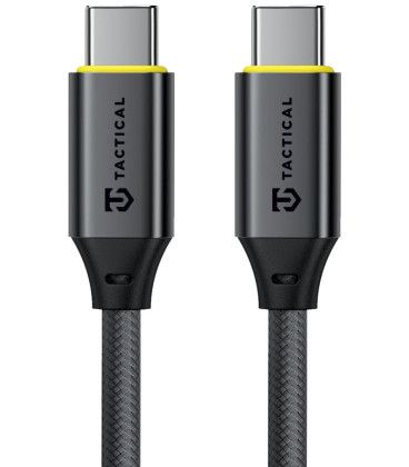 Juodas laidas USB-C - USB-C 100W / 5A 30cm "Tactical Fast Rope Aramid 2.0"