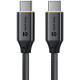 Juodas laidas USB-C - USB-C 100W / 5A 100cm "Tactical Fast Rope Aramid 2.0"