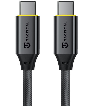 Juodas laidas USB-C - USB-C 100W / 5A 100cm "Tactical Fast Rope Aramid 2.0"