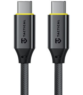 Juodas laidas USB-C - USB-C 100W / 5A 200cm "Tactical Fast Rope Aramid 2.0"