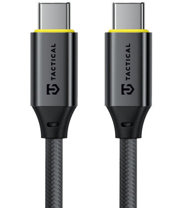Juodas laidas USB-C - USB-C 100W / 5A 200cm "Tactical Fast Rope Aramid 2.0"