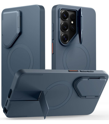 Mėlynas dėklas Samsung Galaxy S26 Ultra telefonui "Tech-Protect Kevlar Aura Magsafe"