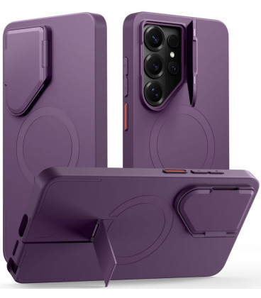 Violetinis dėklas Samsung Galaxy S26 Ultra telefonui "Tech-Protect Kevlar Aura Magsafe"