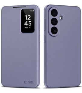 Purpurinis atverčiamas dėklas Samsung Galaxy A57 5G telefonui "Tech-Protect Smart Wallet"