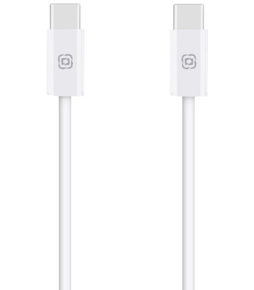 Baltas laidas USB-C - USB-C 60W / 100cm "OBAL:ME LongRun"