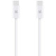 Baltas laidas USB-C - USB-C 60W / 200cm "OBAL:ME LongRun"