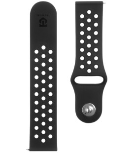 Juoda 22mm apyrankė laikrodžiams "Tactical 234 Double Silicone Band"