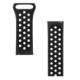 Juoda 22mm apyrankė laikrodžiams "Tactical 234 Double Silicone Band"