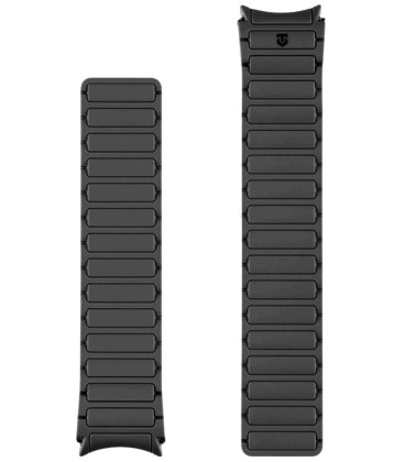 Juoda 20mm apyrankė Samsung Galaxy Watch 4 / 5 / 6 / 7 laikrodžiams "Tactical MagBand"