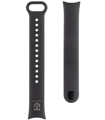 Juoda apyrankė Xiaomi Smart Band 8 / 9 / 10 laikrodžiams "Tactical 846 Silicone Band"