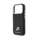 Juodas dėklas Apple iPhone 17 Pro Max telefonui "Karl Lagerfeld PU Karl and Choupette Heads Pins MagSafe Case"