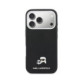 Juodas dėklas Apple iPhone 17 Pro telefonui "Karl Lagerfeld PU Karl and Choupette Heads Pins MagSafe Case"