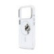 Skaidrus dėklas Apple iPhone 17 Pro telefonui "Karl Lagerfeld IML Choupette Peekaboo MagSafe Case"