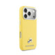Geltonas dėklas Apple iPhone 17 Pro telefonui "Karl Lagerfeld PU Karl and Choupette Heads Pins MagSafe Case"