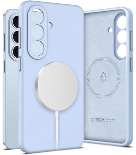 Šviesiai mėlynas dėklas Samsung Galaxy S26 telefonui "Tech-Protect Liquid Silicone Magsafe"